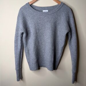 Nicole Millar 100% 2-ply Cashmere Crewneck Sweater Gray Long Sleeve Women’s XS